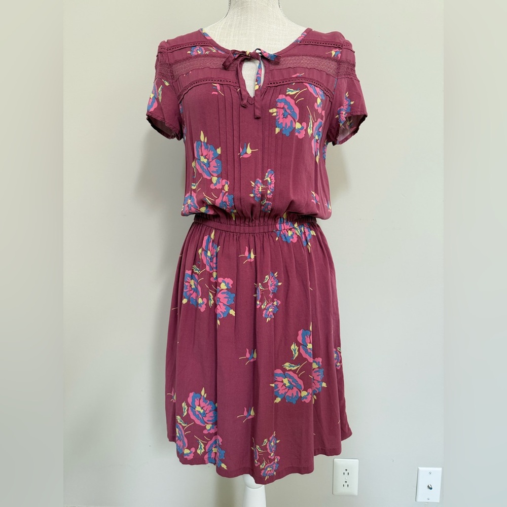 Matilda Jane Floral Burgundy Dress